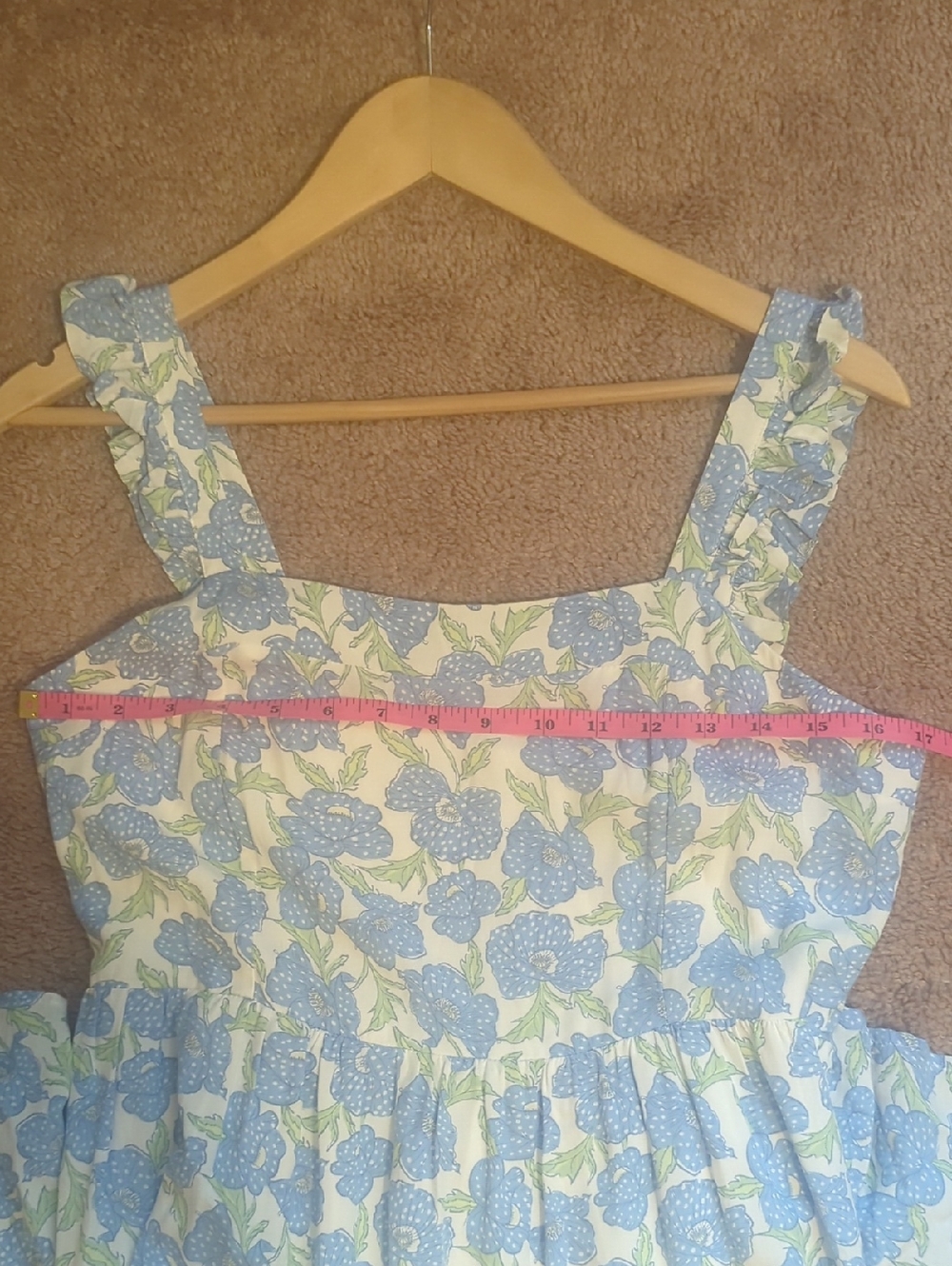 Haute Hippie Boho Floral Tiered Midi Dress - Picture 7 of 7